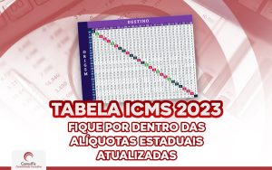 Tabela ICMS 2023: Fique por dentro das alíquotas estaduais atualizadas