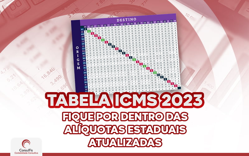 Tabela Icms 2023 - Contabilidade em Salvador - BA | ConsulFis